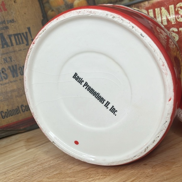 New santa Gnome Cookie Jar Lid Canister Container Red 8.5” - Picture 7 of 15